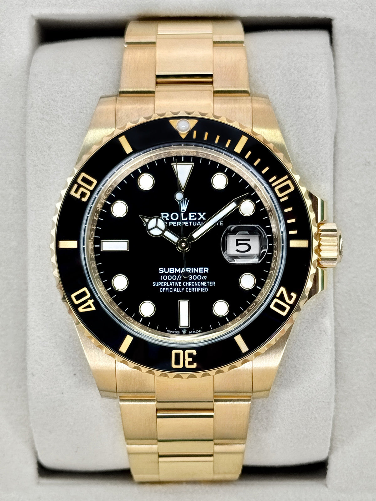 2026 Rolex Submariner 41mm 126618LN Yellow Gold Black Dial