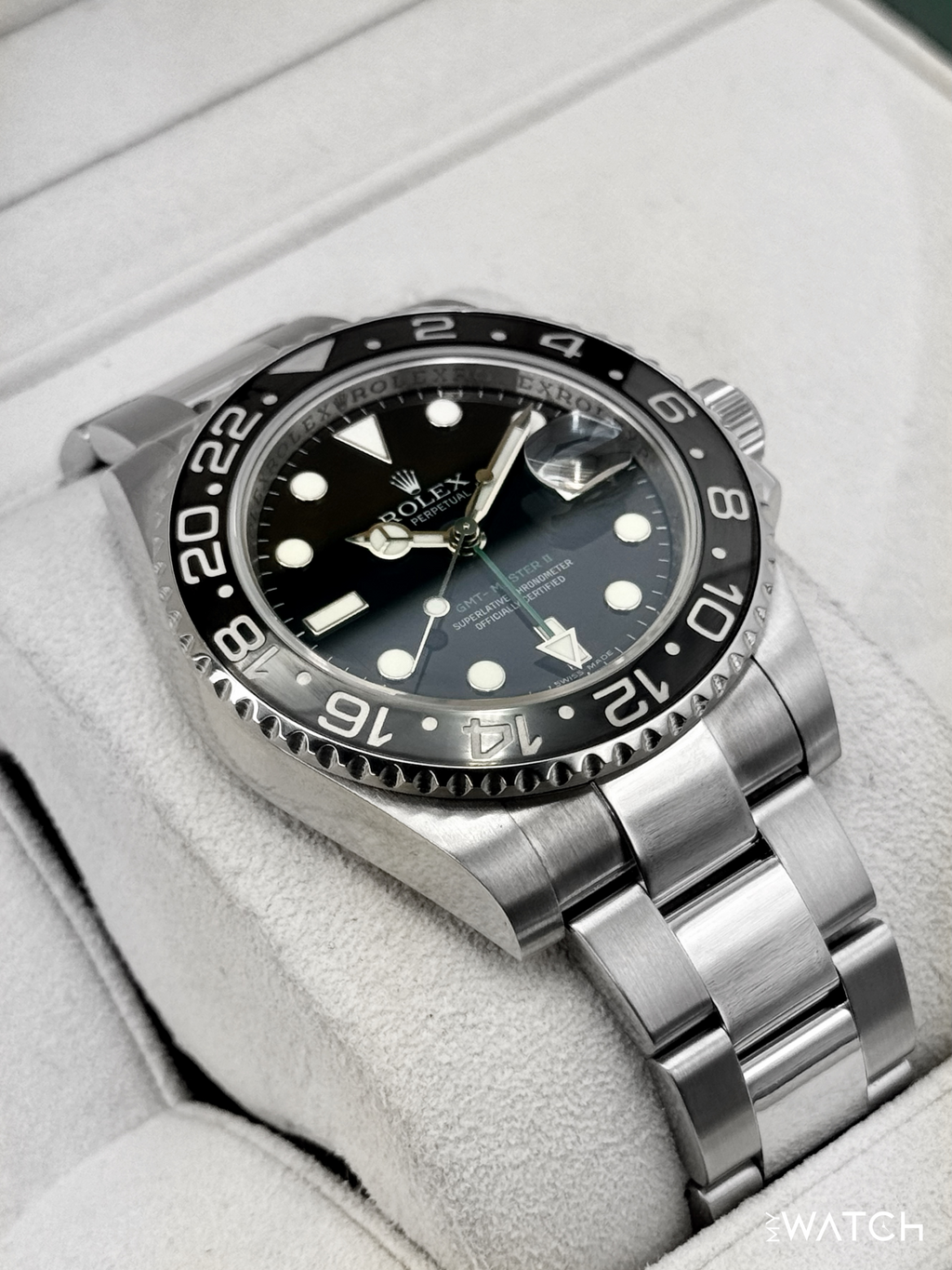 2007 Rolex GMT-Master II 40mm 116710LN Stainless Steel Black Dial