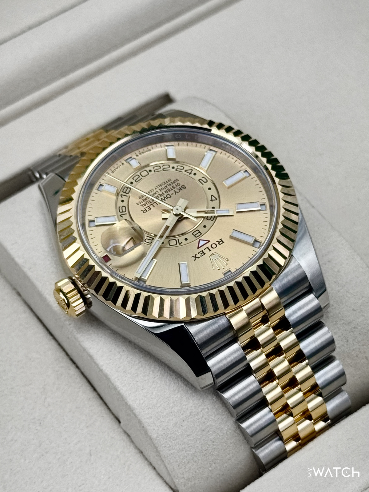 NEW 2026 Rolex Sky-Dweller 42mm 336933 Jubilee Champagne Dial