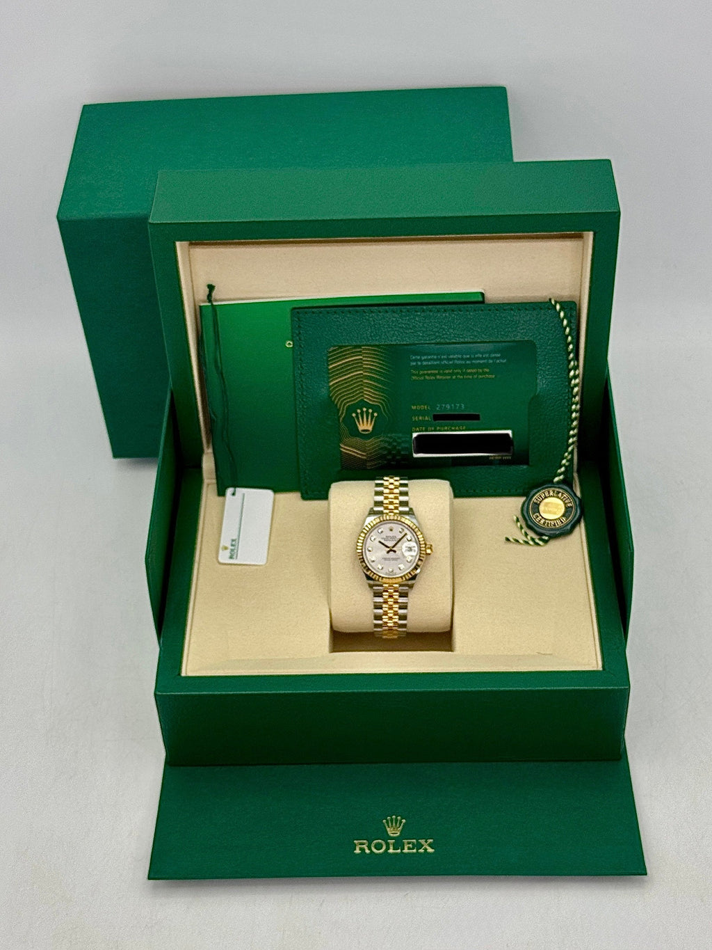 NEW 2026 Rolex Lady Datejust 28mm 279173 Two-Tone Jubilee Silver Diamond Dial