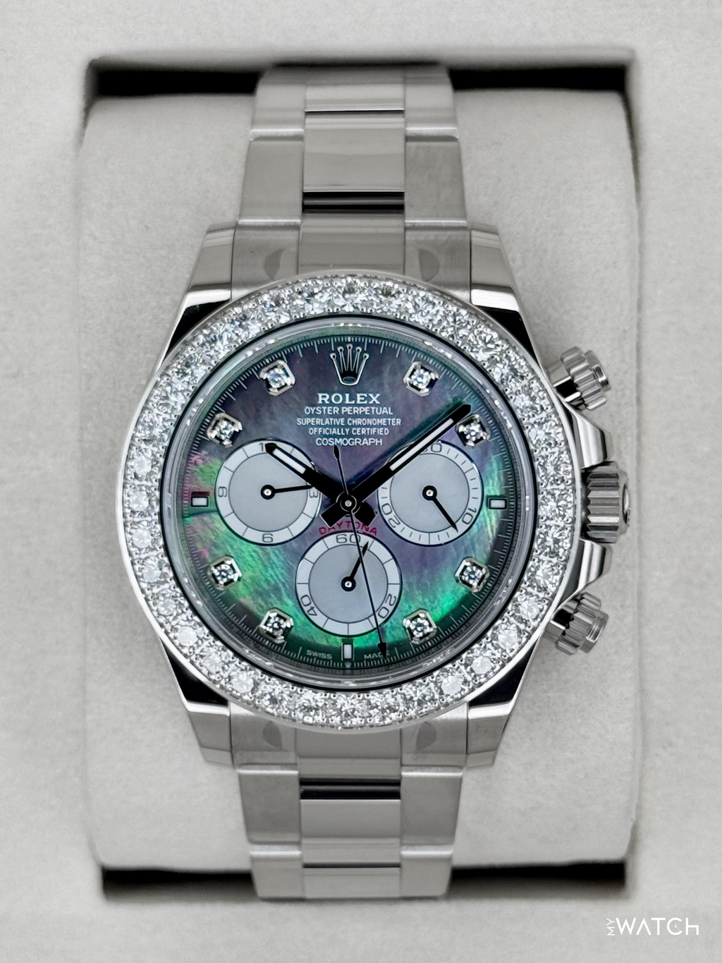 NEW 2025 Rolex Daytona 40mm 126579RBR Mother of Pearl Diamond Dial (STICKERED)