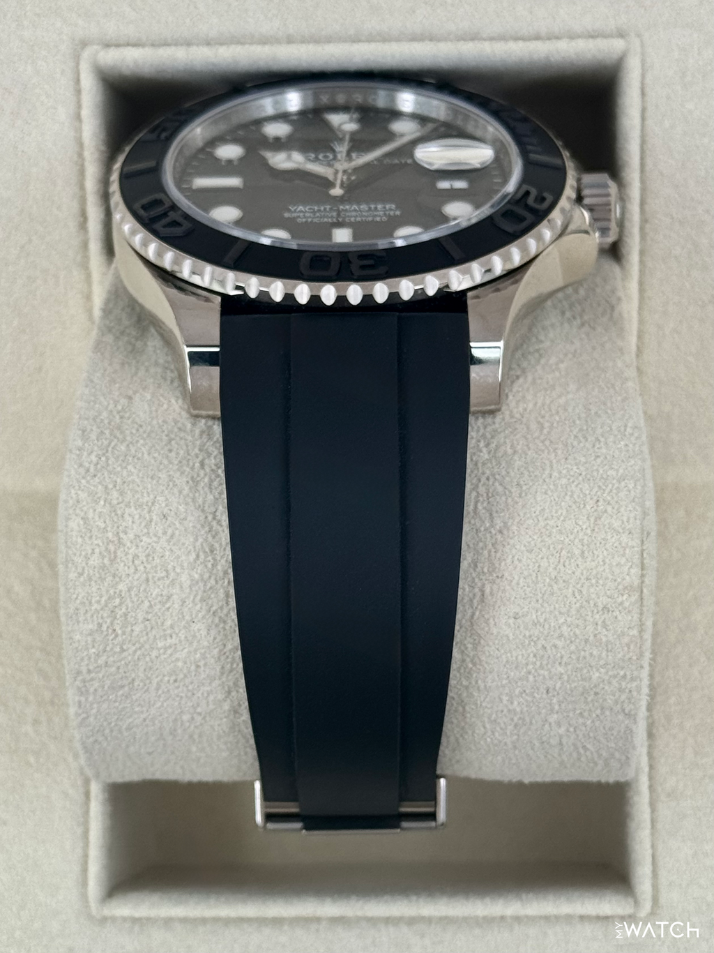 2022 Rolex Yacht-Master 42mm 226659 White Gold Oysterflex Black Dial