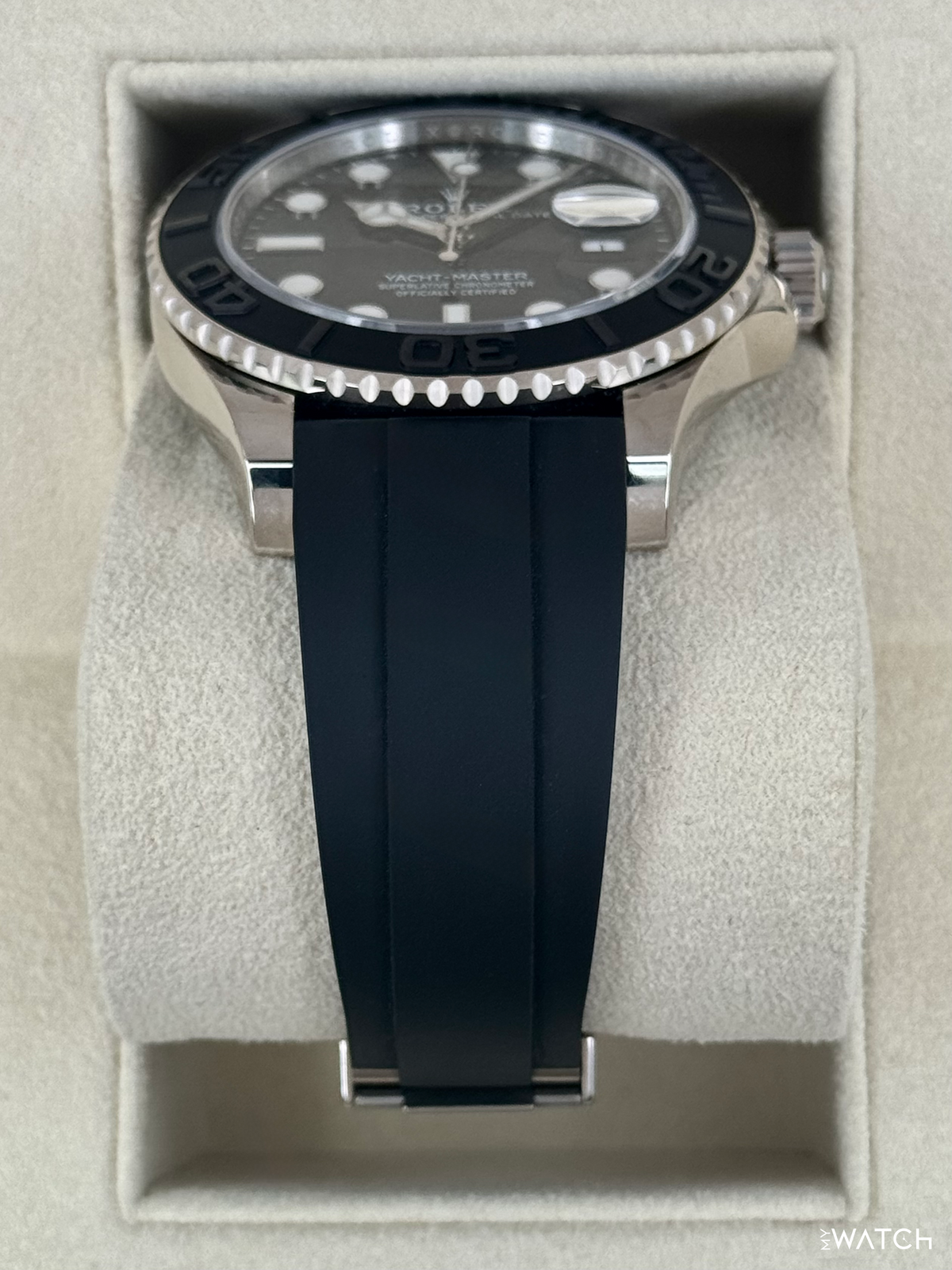 2022 Rolex Yacht-Master 42mm 226659 White Gold Oysterflex Black Dial
