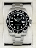 NEW OLD STOCK 2018 Rolex GMT-Master II 40mm 116710LN Black Dial (STICKERED)