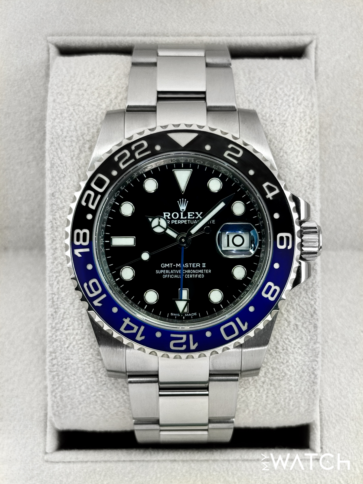 2016 Rolex GMT-Master II "Batman" 40mm 116710BLNR Oyster