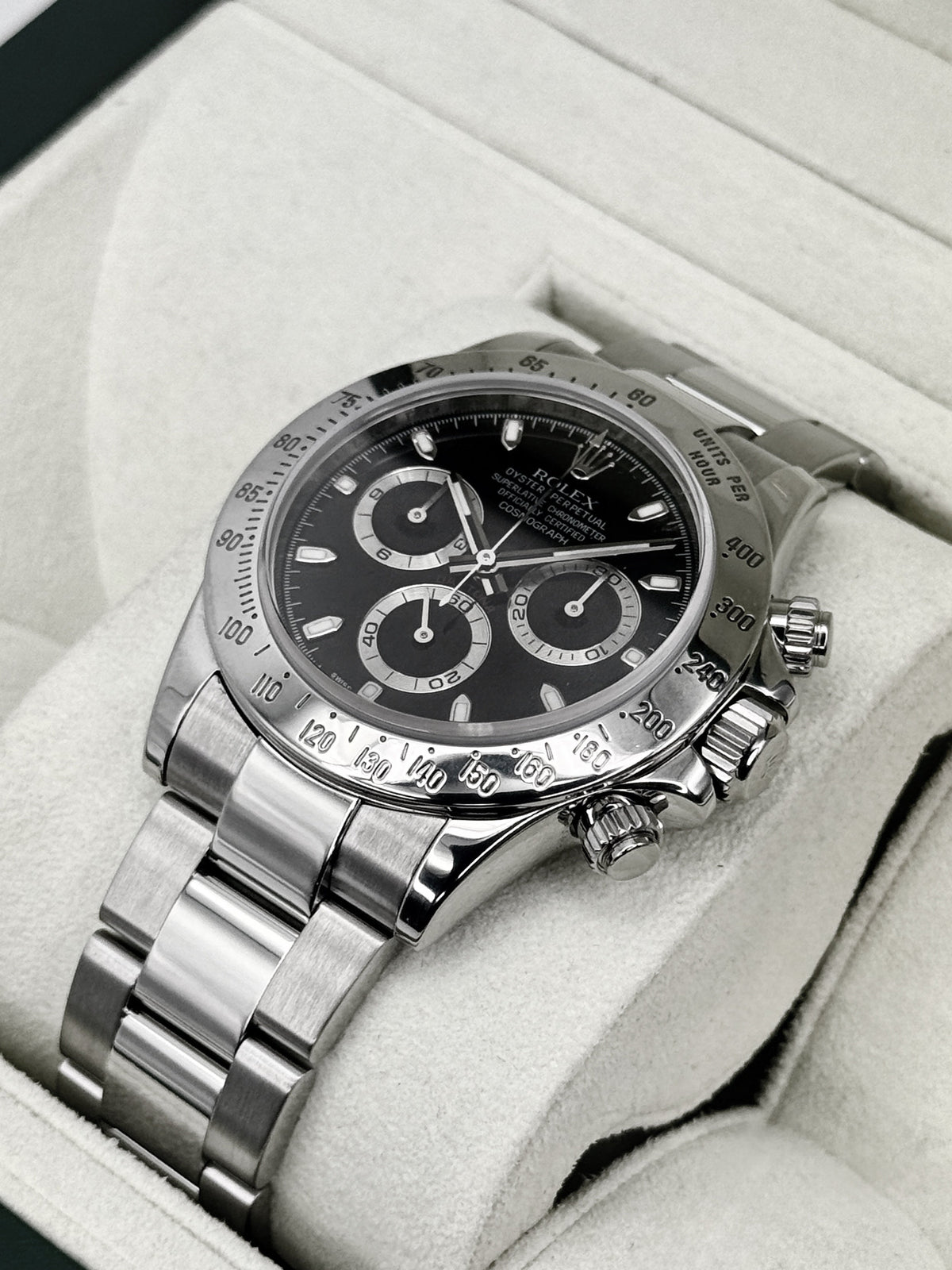 2011 Rolex Daytona 40mm 116520 Stainless Steel Black Dial