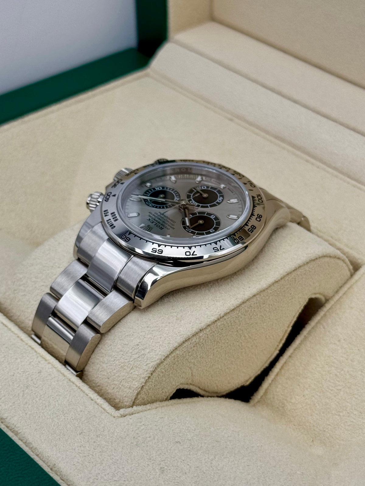 2021 Rolex Daytona "Ghost" 40mm 116509 White Gold Silver Dial