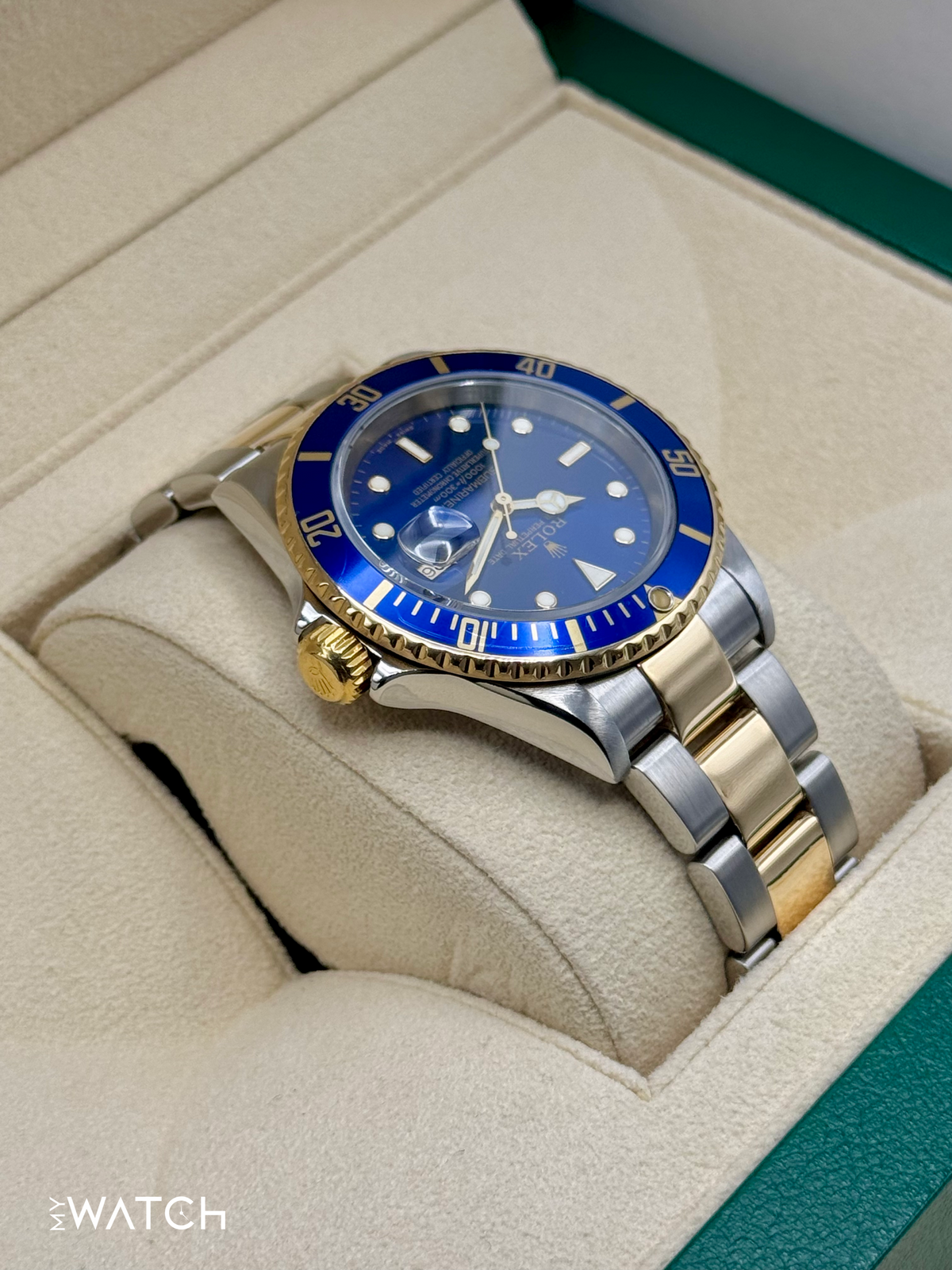 2004 Rolex Submariner "Bluesy" 40mm 16613 Two-Tone Blue Dial