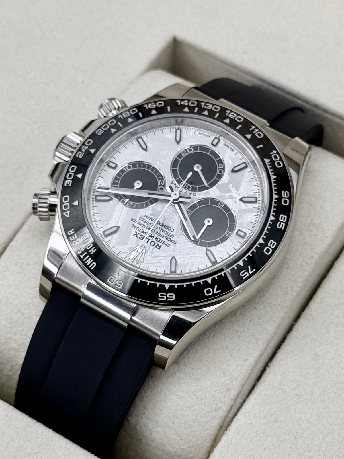 NEW 2026 Rolex Daytona 40mm 126519LN White Gold Oysterflex Meteorite Dial