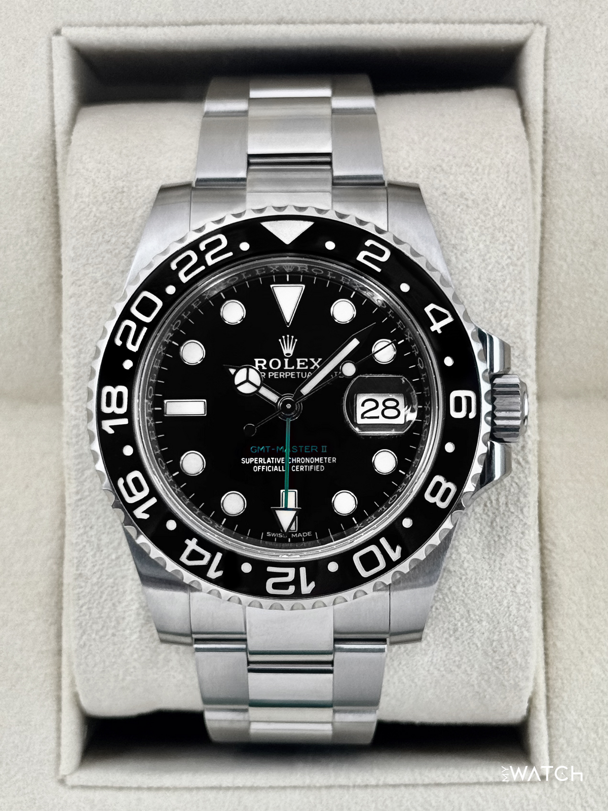 2019 Rolex GMT-Master II 40mm 116710LN Stainless Steel Black Dial