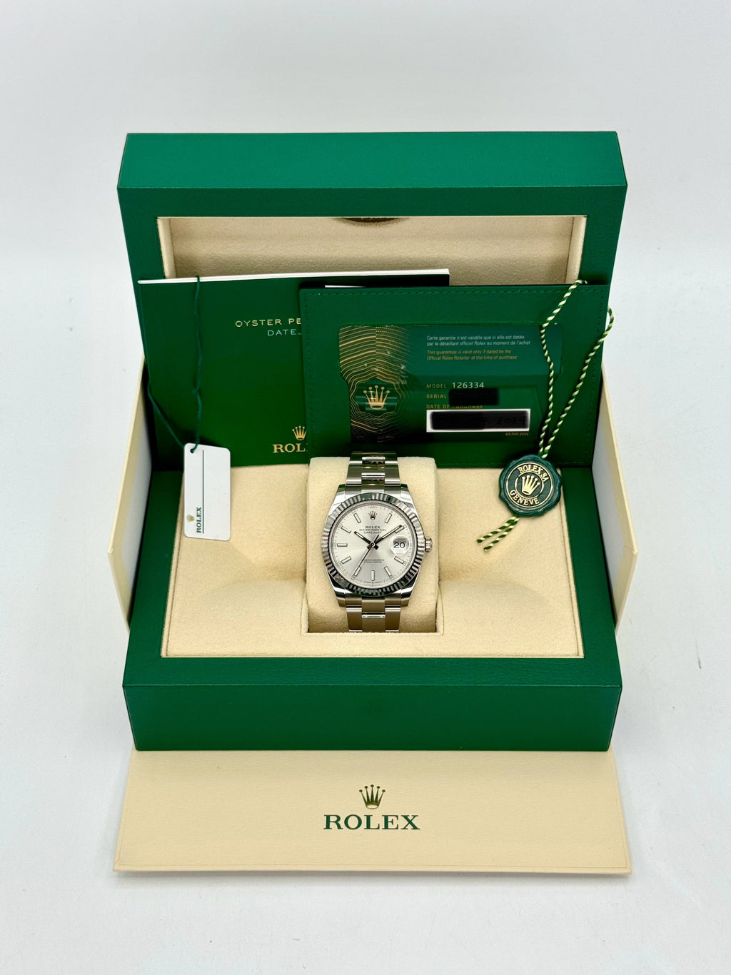 NEW 2025 Rolex Datejust 41mm 126334 Stainless Steel Oyster Silver Dial