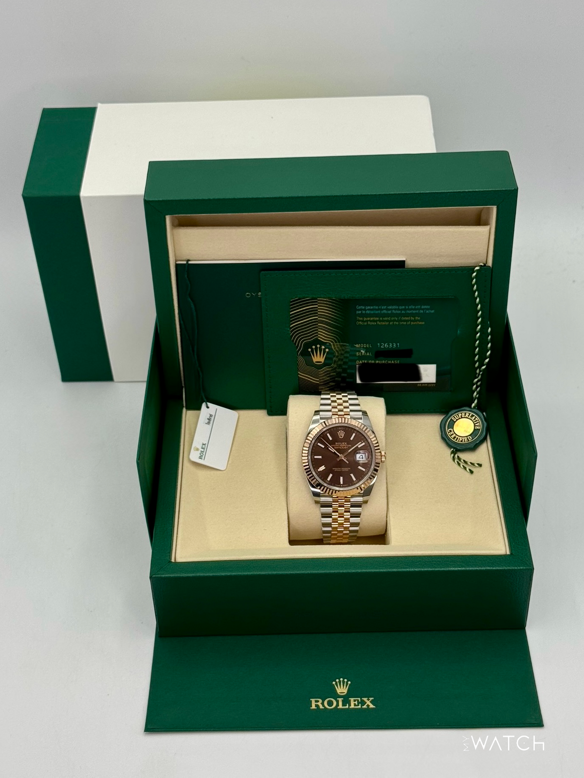 NEW 2025 Rolex Datejust 41mm 126331 Two-Tone Rose Gold Chocolate Dial (STICKERED)