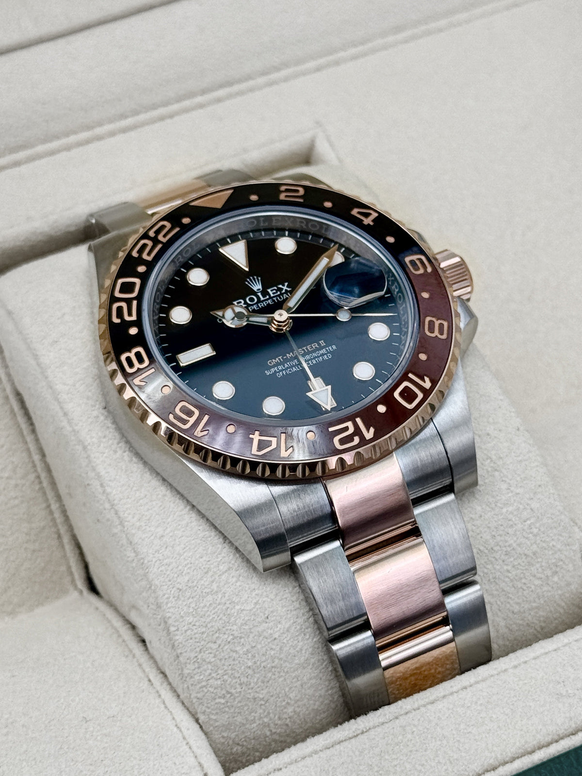 2018 Rolex GMT-Master II "Rootbeer" 40mm 126711CHNR Two-Tone