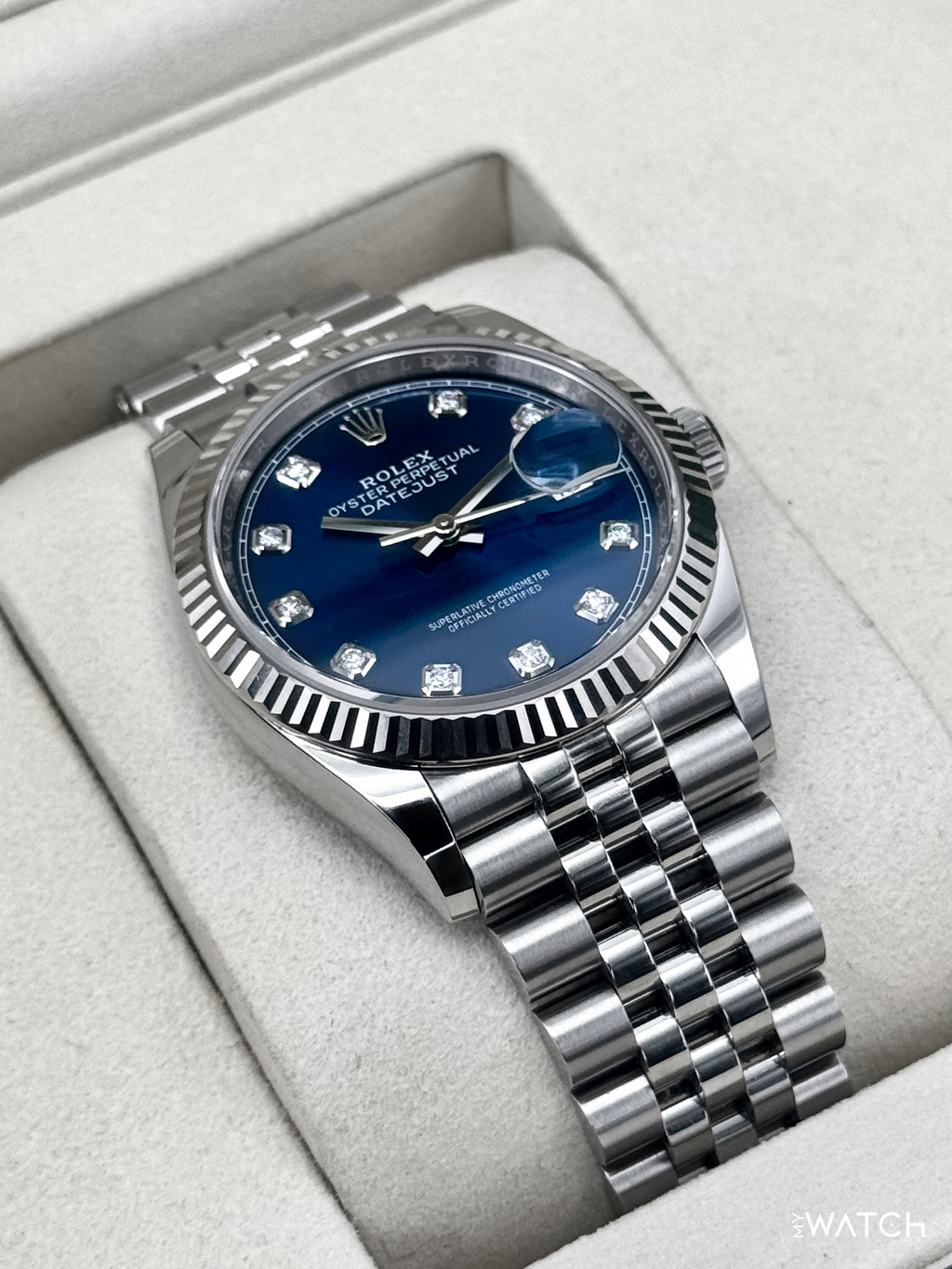NEW 2026 Rolex Datejust 36mm 126234 Stainless Steel Jubilee Blue Diamond Dial