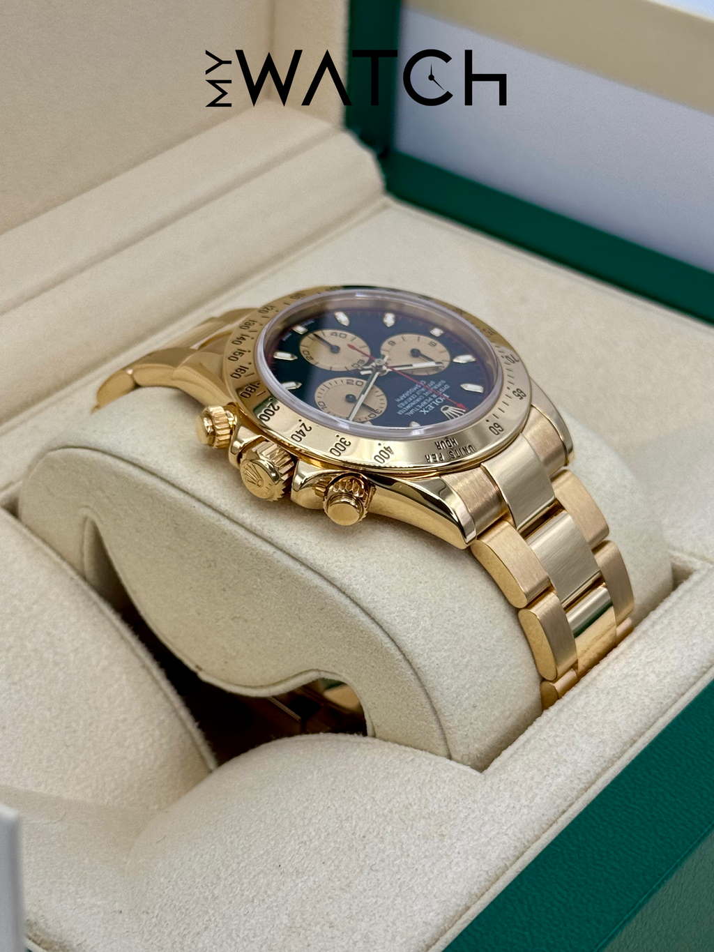 2000 Rolex Daytona "Paul Newman" 40mm 116528 Yellow Gold Black Dial
