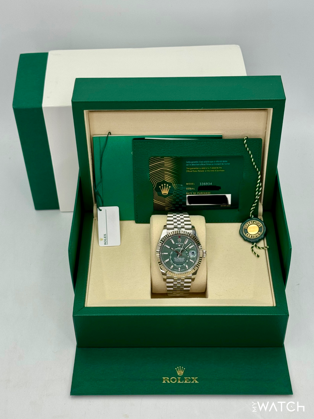 NEW 2026 Rolex Sky-Dweller 42mm 336934 Jubilee Green Dial (STICKERED)