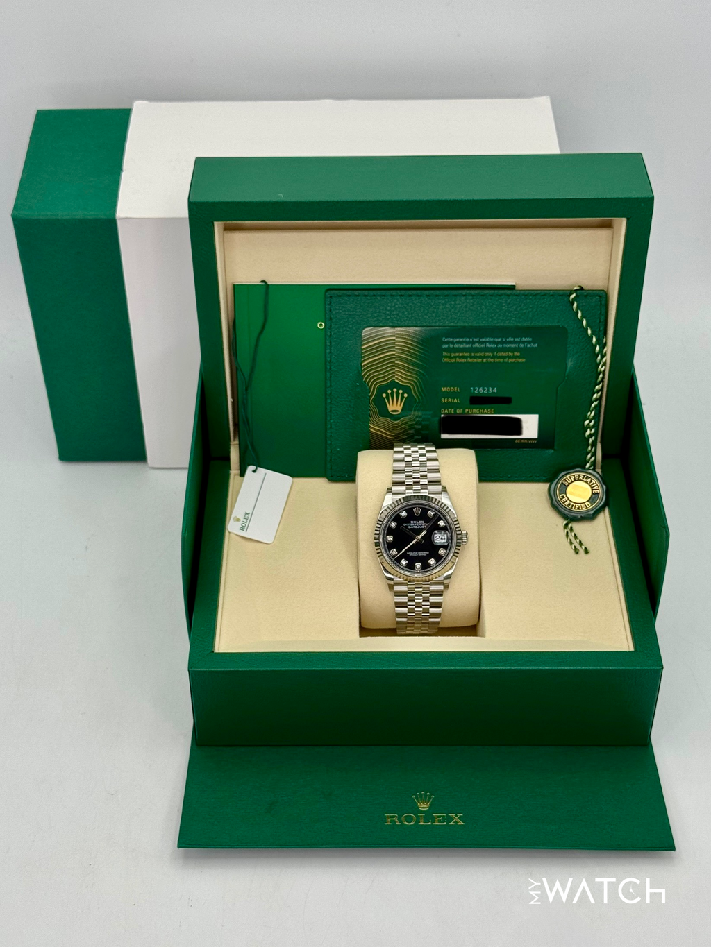 NEW 2026 Rolex Datejust 36mm 126234 Jubilee Black Diamond Dial