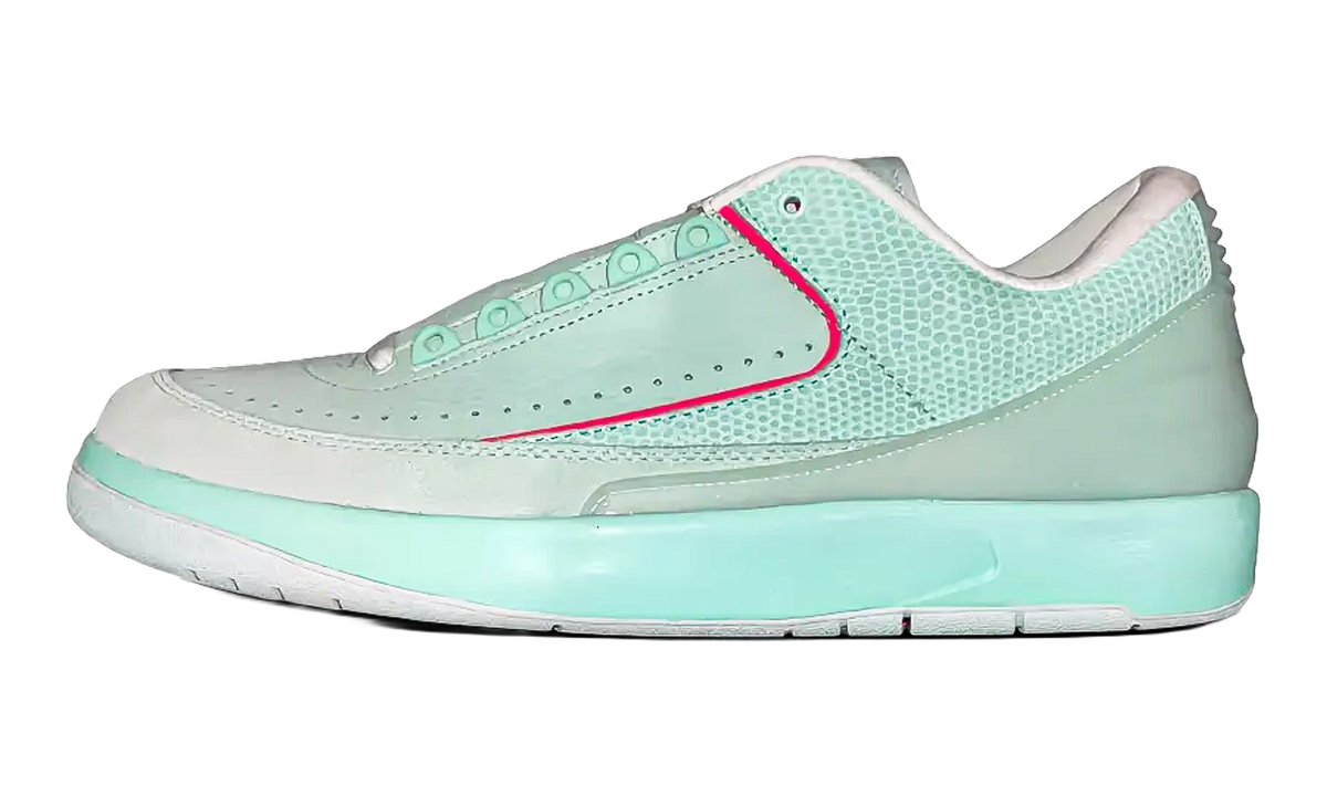 Air Jordan 2 Retro Low EYBL PE "Mint Foam / Flash Crimson / Barely Green" AJ286L FQ3820 VW1