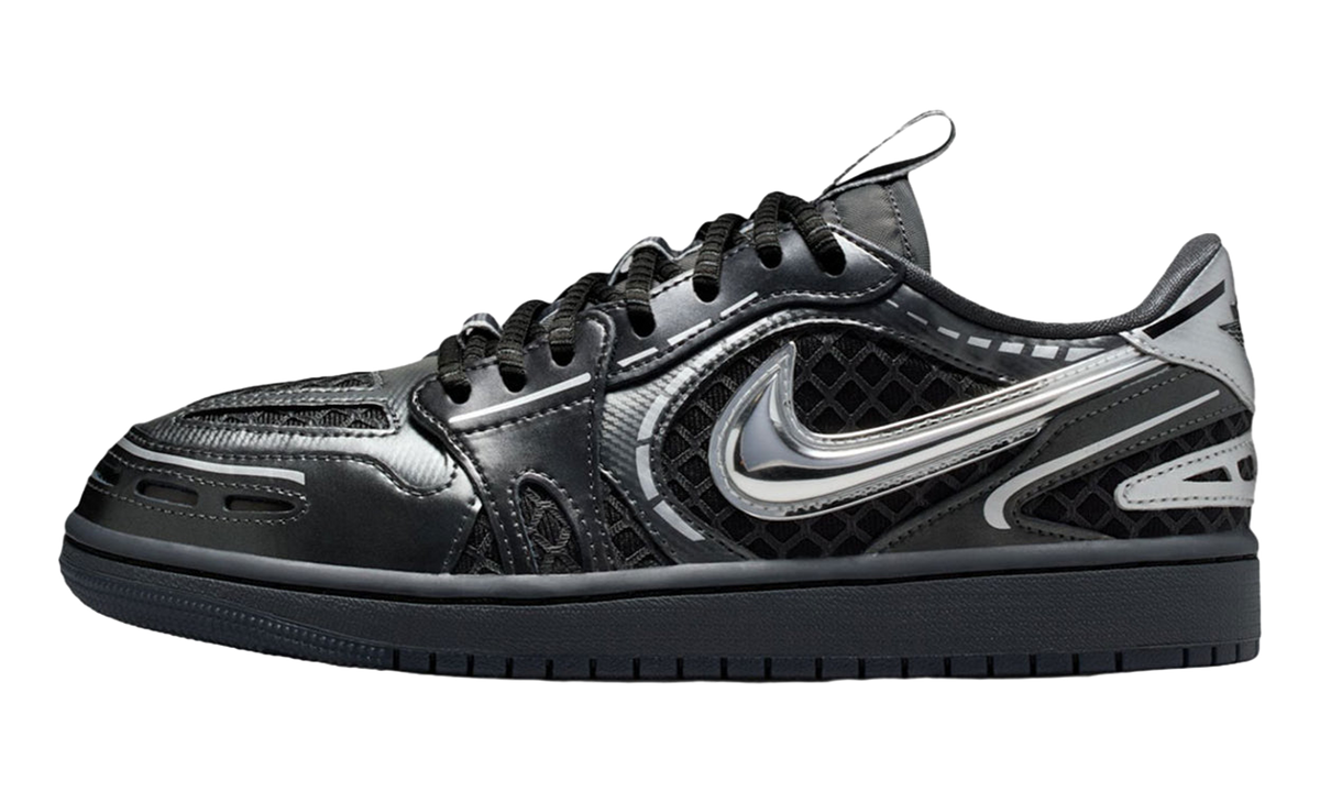 Jordan 1 Low Method of Make V3 WMNS "Black Metallic Silver" HQ2186 001