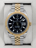 2025 Rolex Sky-Dweller 42mm 336933 Two-Tone Jubilee Black Dial