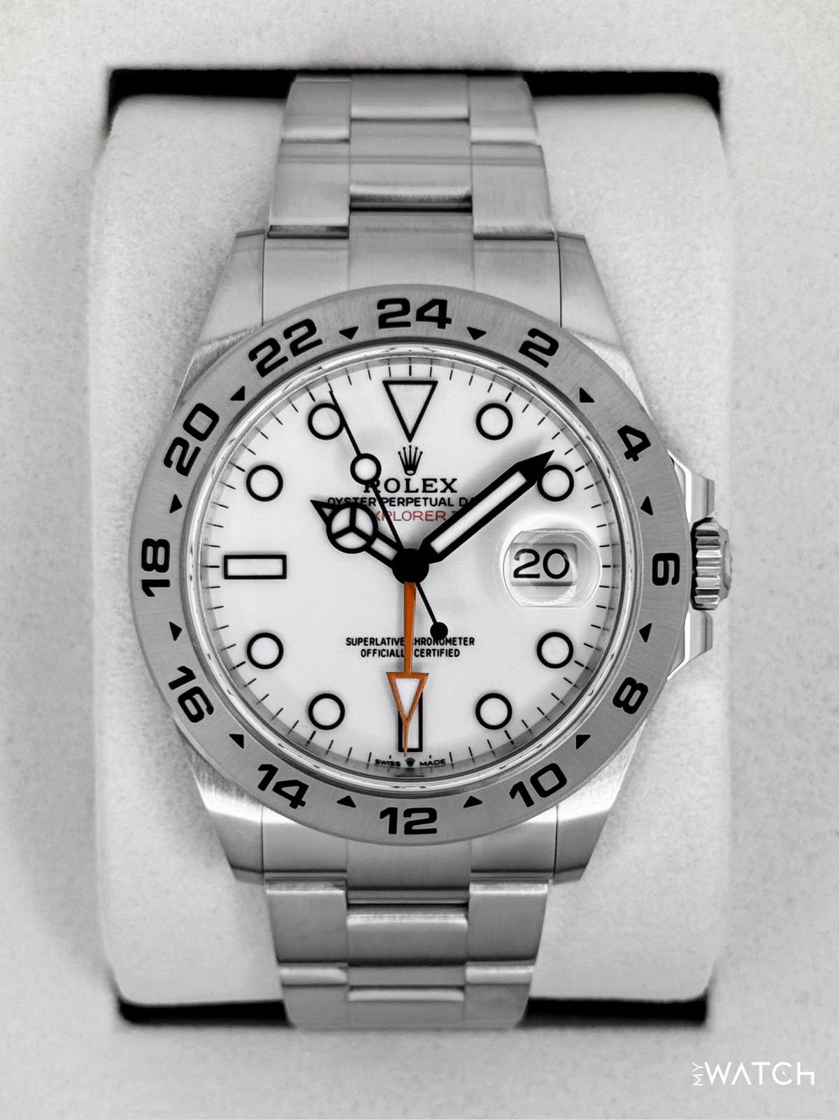 NEW 2026 Rolex Explorer II 42mm 226570 Stainless Steel Polar White Dial