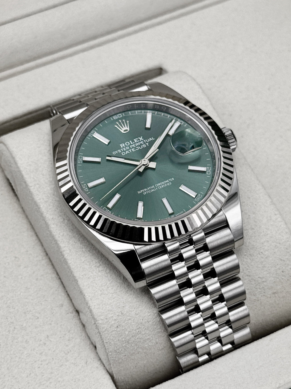 NEW 2026 Rolex Datejust 41mm 126334 Jubilee Mint Green Dial