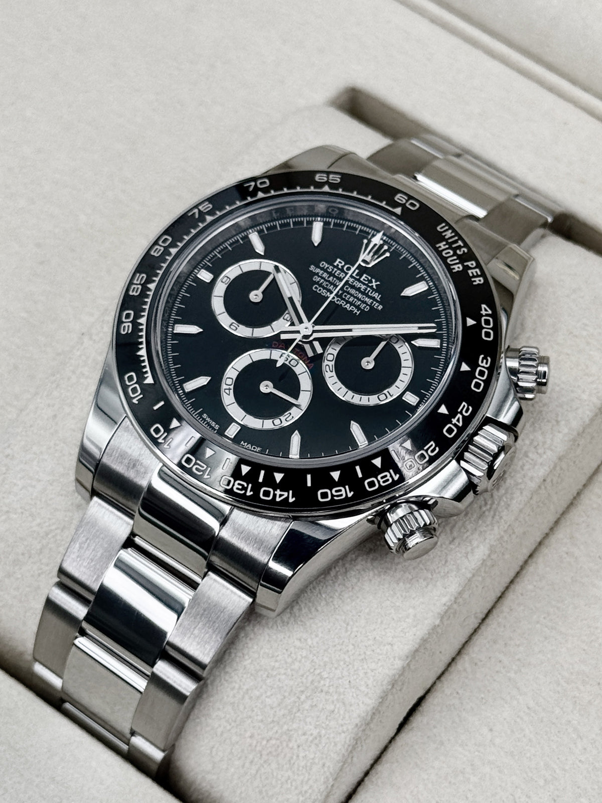 2025 Rolex Daytona 40mm 126500LN Stainless Steel Black Dial