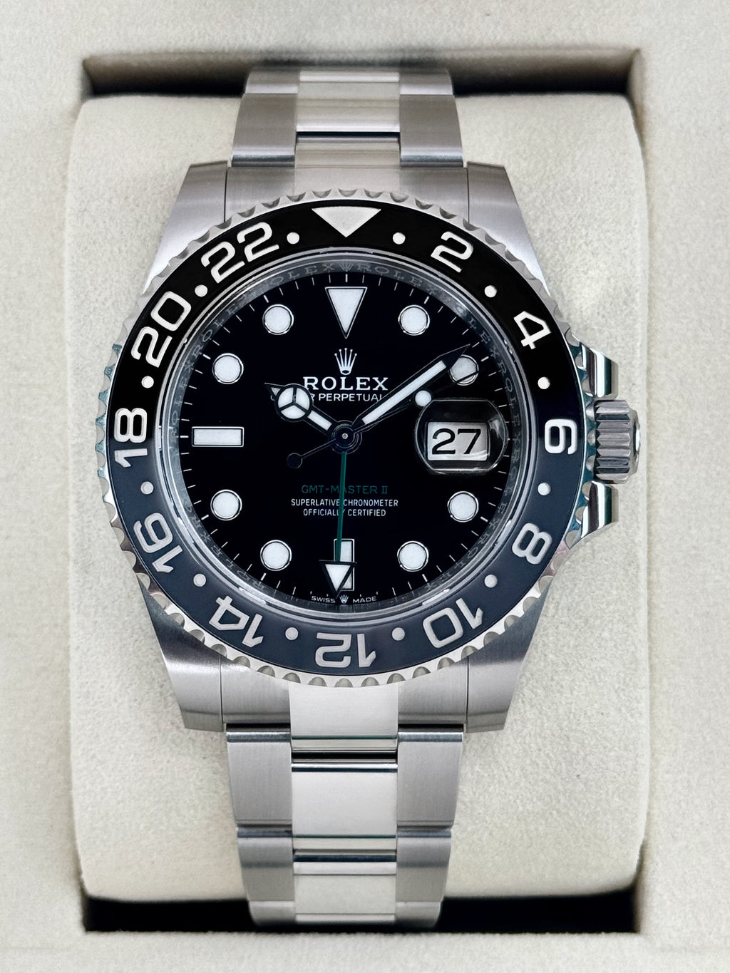 2025 Rolex GMT-Master II "Bruce Wayne" 40mm 126710GRNR Oyster