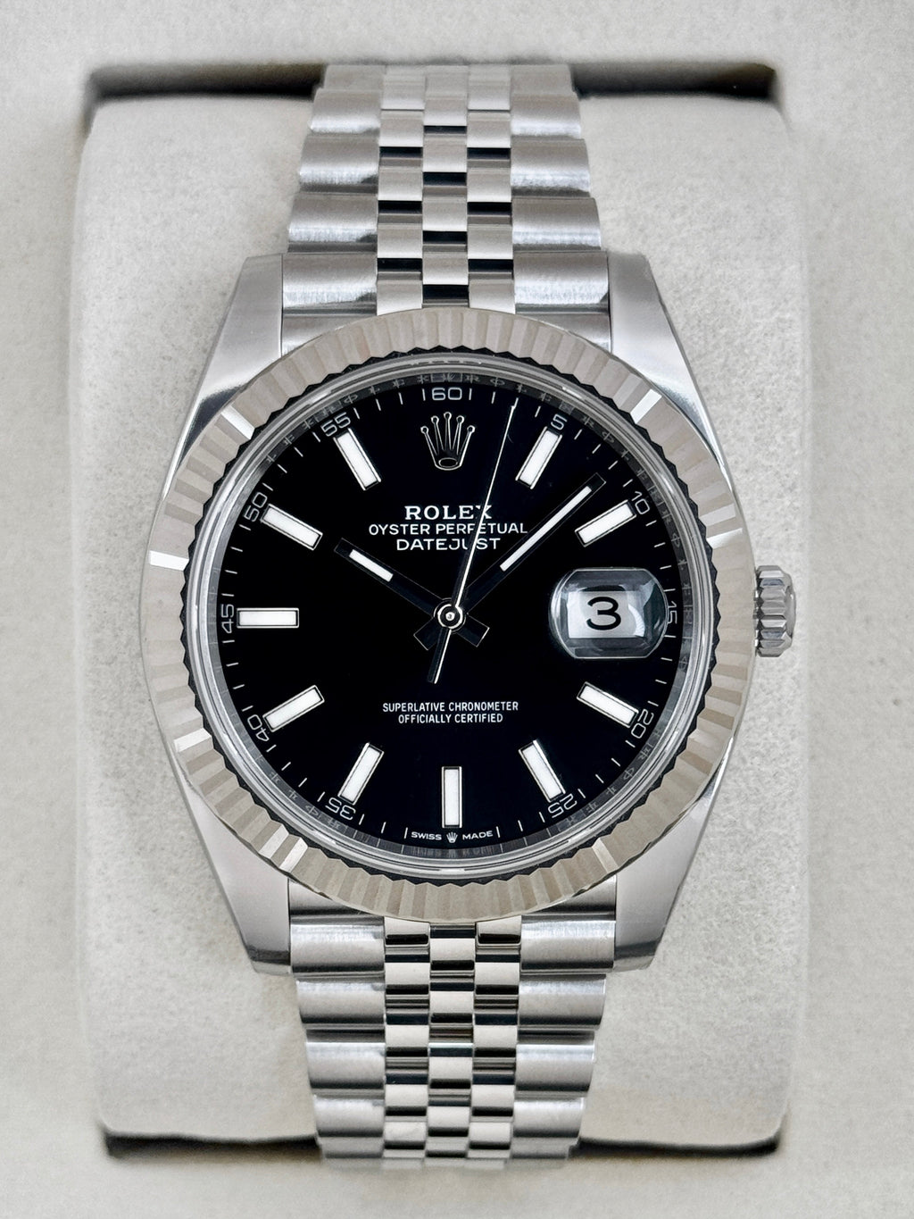 NEW 2026 Rolex Datejust 41mm 126334 Stainless Steel Jubilee Black Dial
