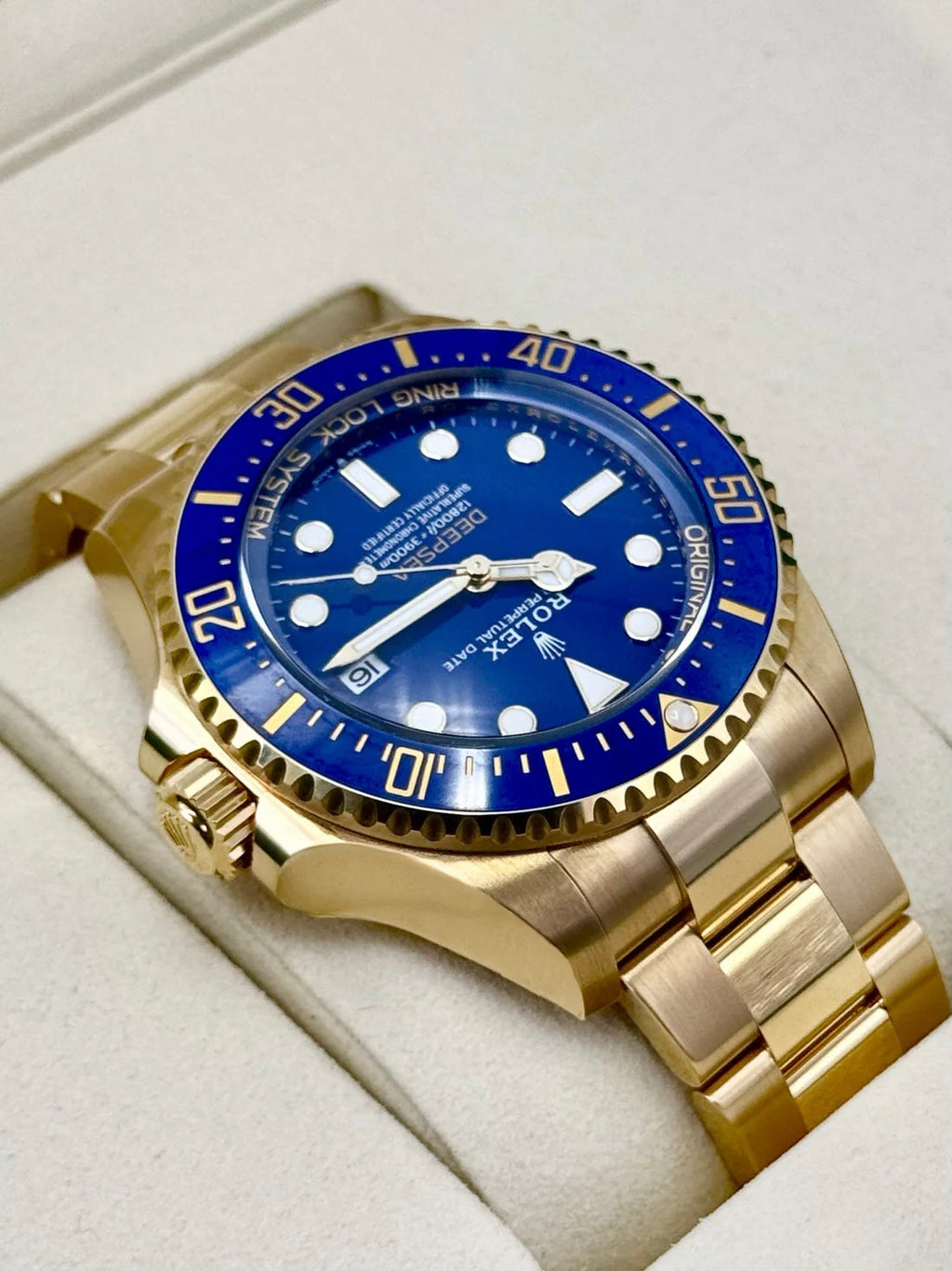 NEW 2026 Rolex Deepsea 44mm 136668LB 18K Yellow Gold Blue Dial