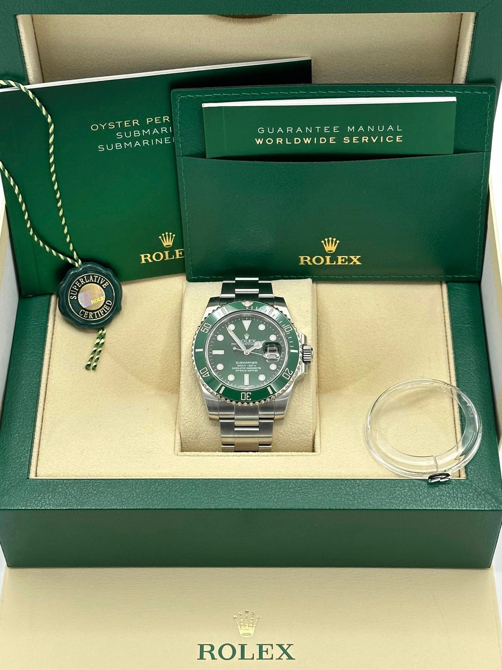 Rolex Submariner “Hulk” 40mm 116610LV Green Dial