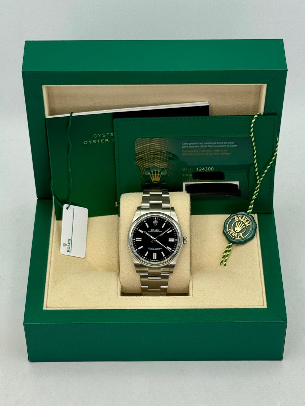2023 Rolex Oyster Perpetual 41mm 124300 Black Dial