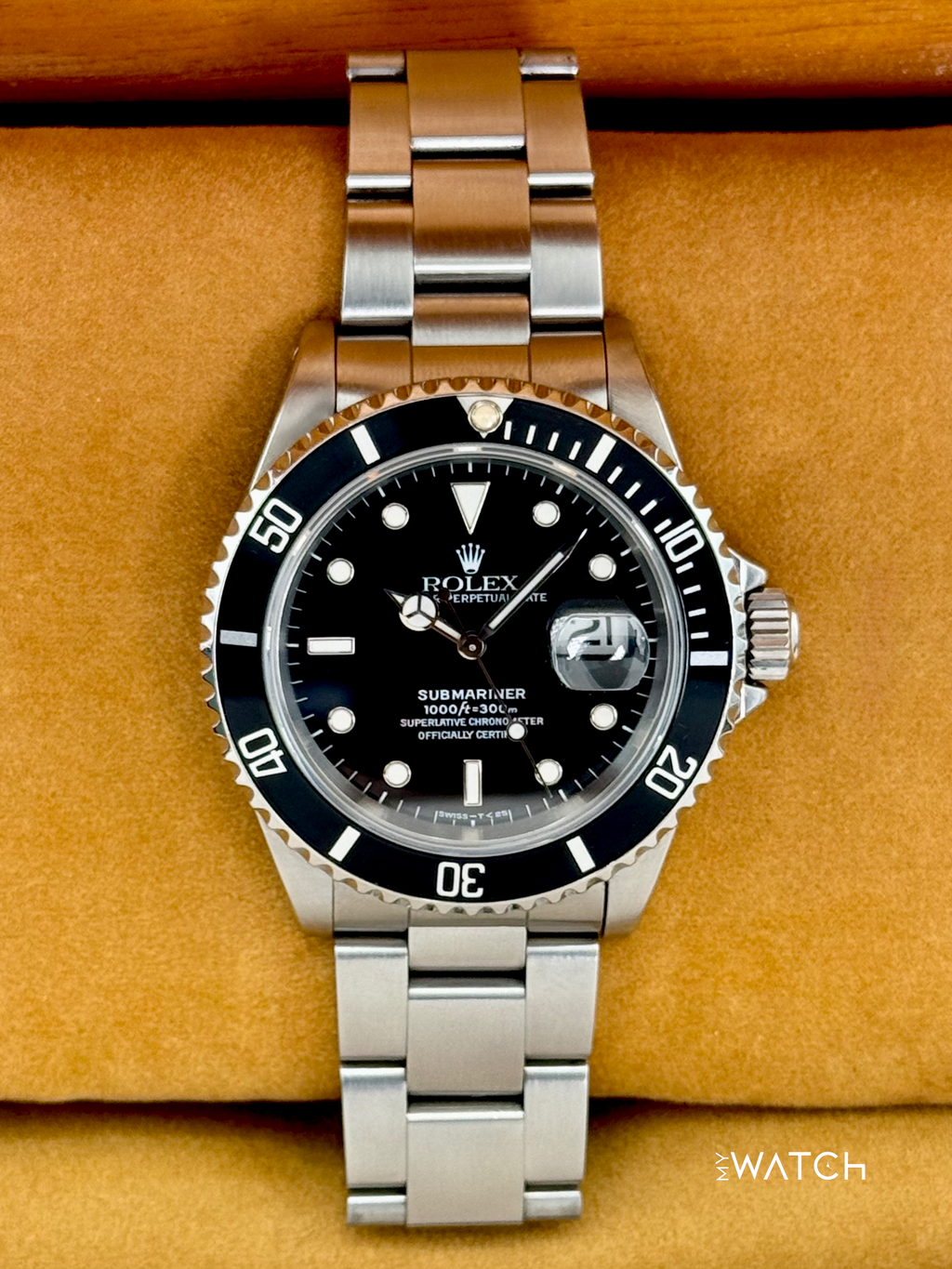 1993 Rolex Submariner 40mm 16610 Stainless Steel Black Dial