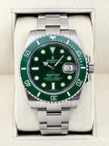2016 Rolex Submariner “Hulk” 40mm 116610LV Green Dial