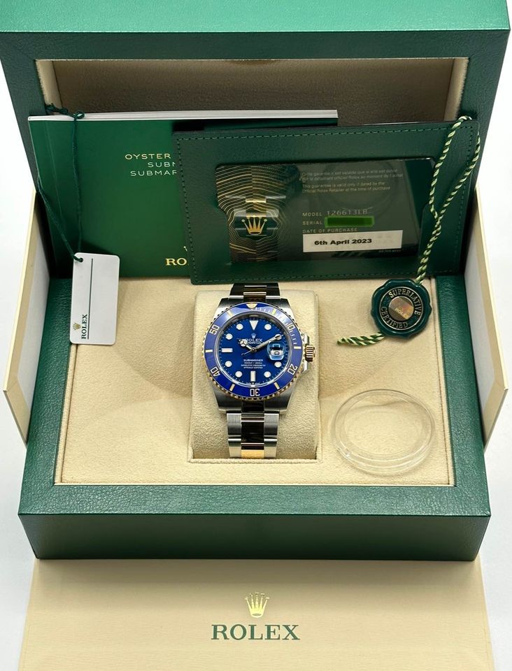 2023 Rolex Submariner "Bluesy" 41mm 126613LB Two-Tone Blue Dial