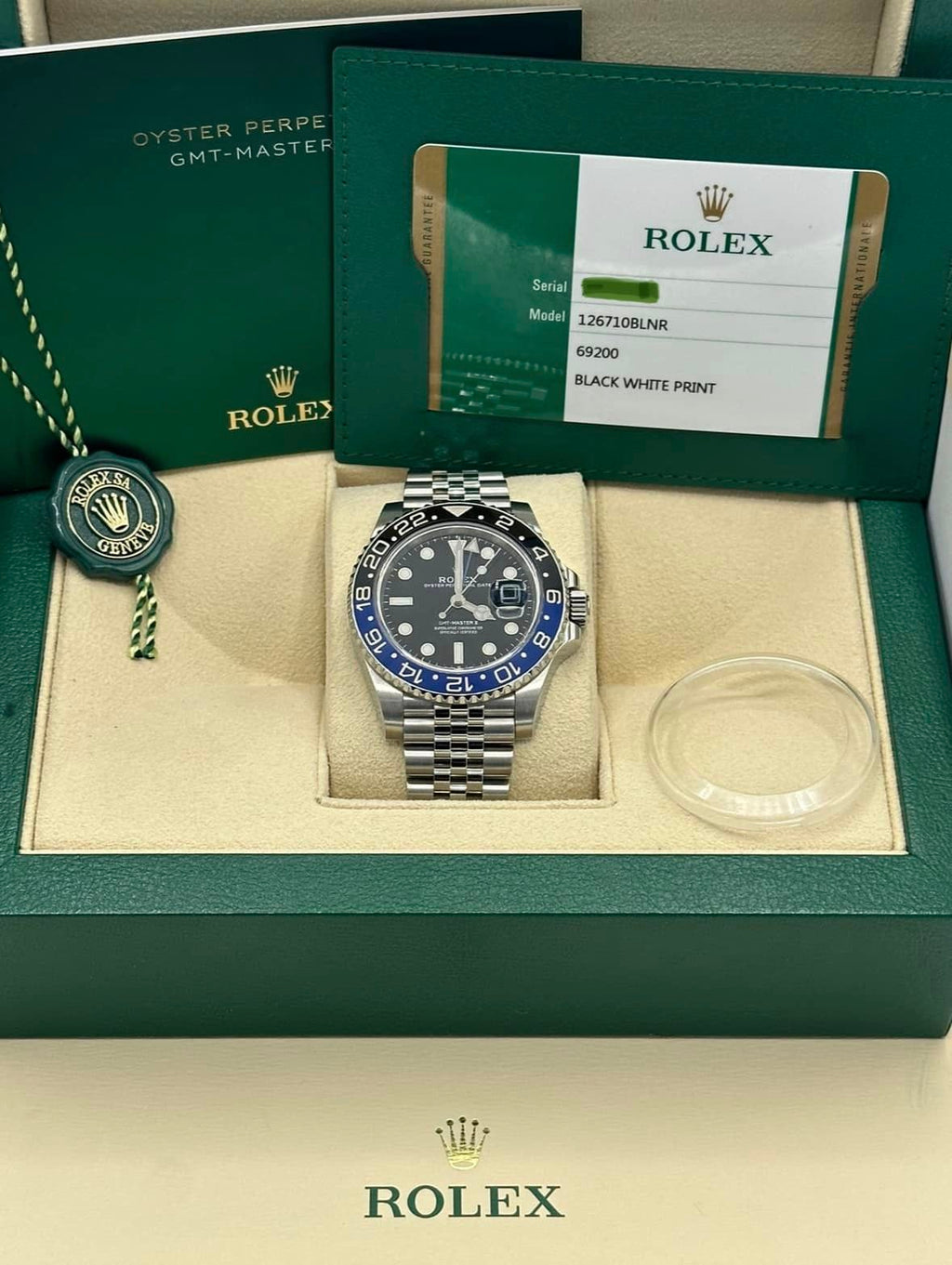 2020 Rolex GMT Master-II "Batgirl" 40mm 126710BLNR Jubilee