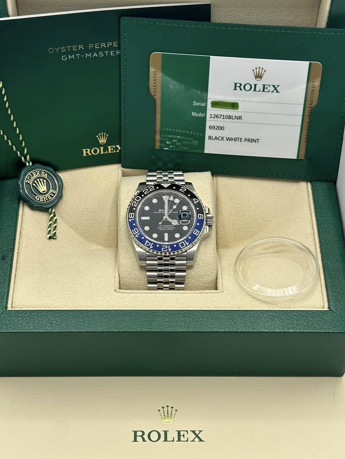 2020 Rolex GMT Master-II "Batgirl" 40mm 126710BLNR Jubilee