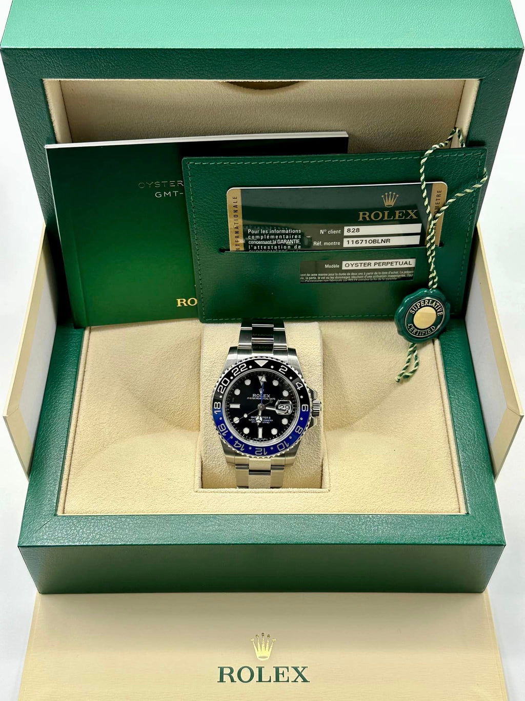 2015 Rolex GMT-Master II "Batman" 40mm 116710BLNR Oyster