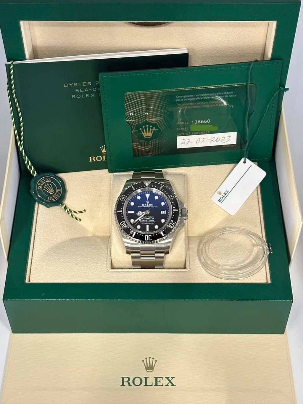 2023 Rolex Deepsea "James Cameron" 44mm 136660 Blue Dial