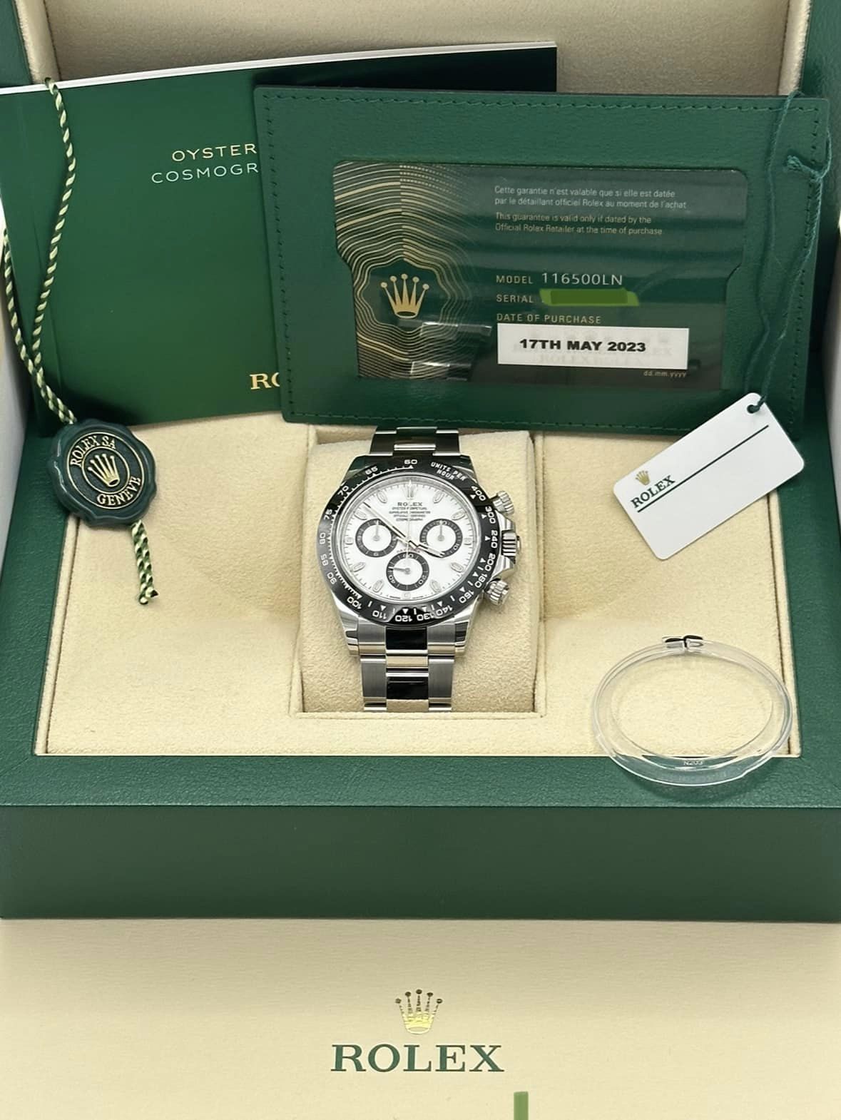 NEW 2023 Rolex Daytona 40mm 116500LN Stainless Steel Panda Dial