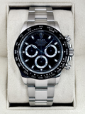 2021 Rolex Daytona 40mm 116500LN Stainless Steel Black Dial