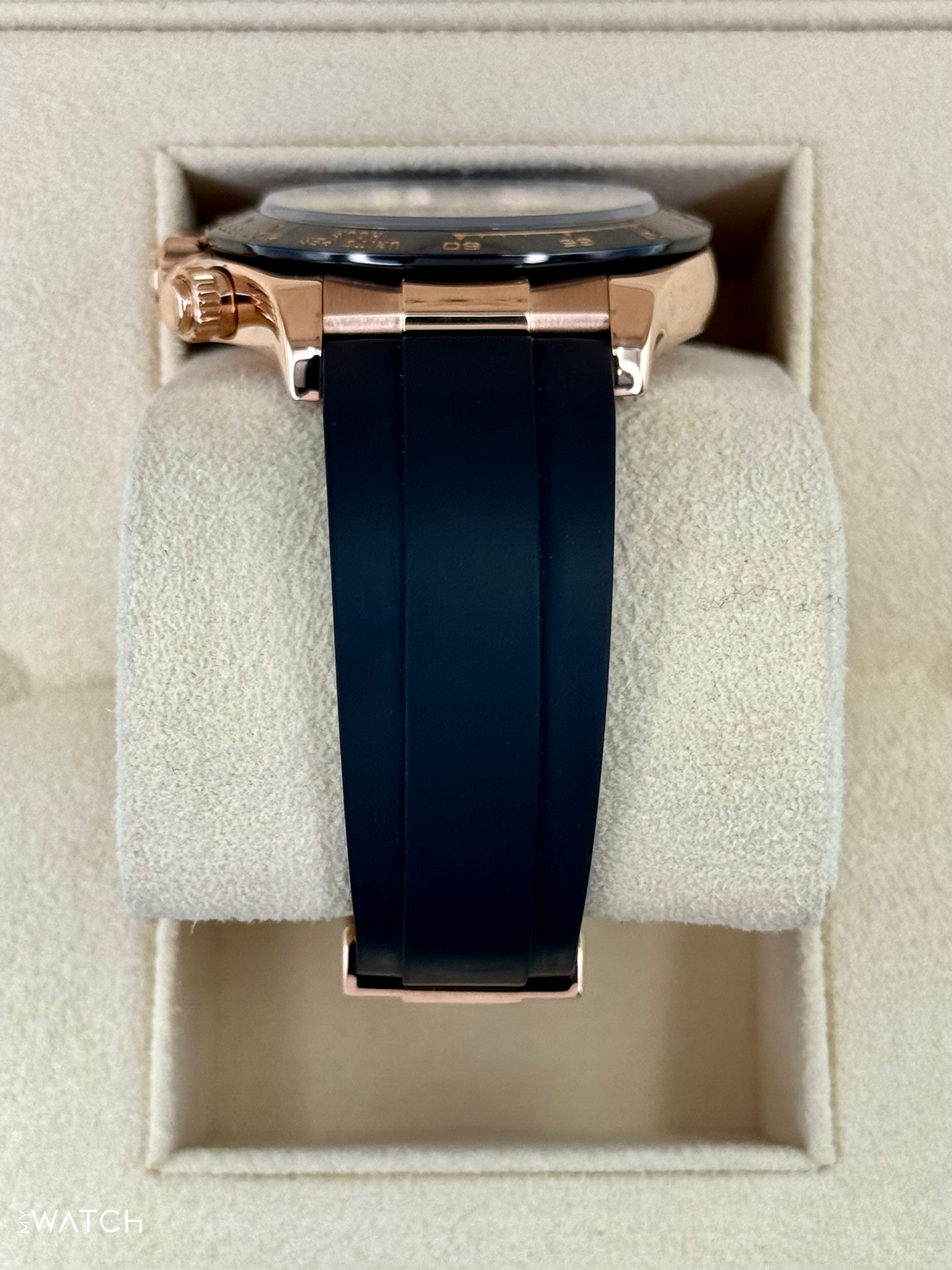 2024 CPO Rolex Daytona 40mm 116515LN Rose Gold Oysterflex Black Dial