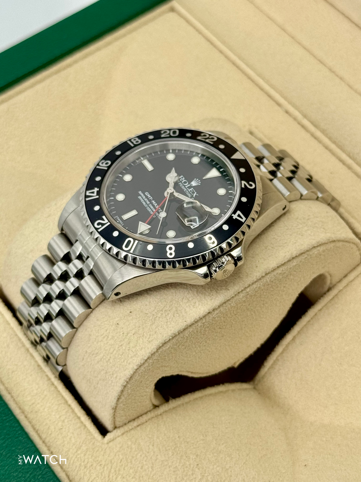 1999 Rolex GMT-Master 40mm 16700 Stainless Steel Jubilee Black Dial (BOTH BRACELETS)