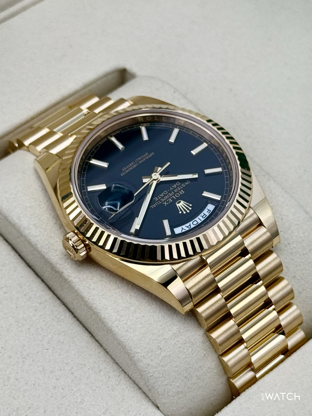 NEW 2026 Rolex Day-Date 40mm 228238 Yellow Gold Black Dial