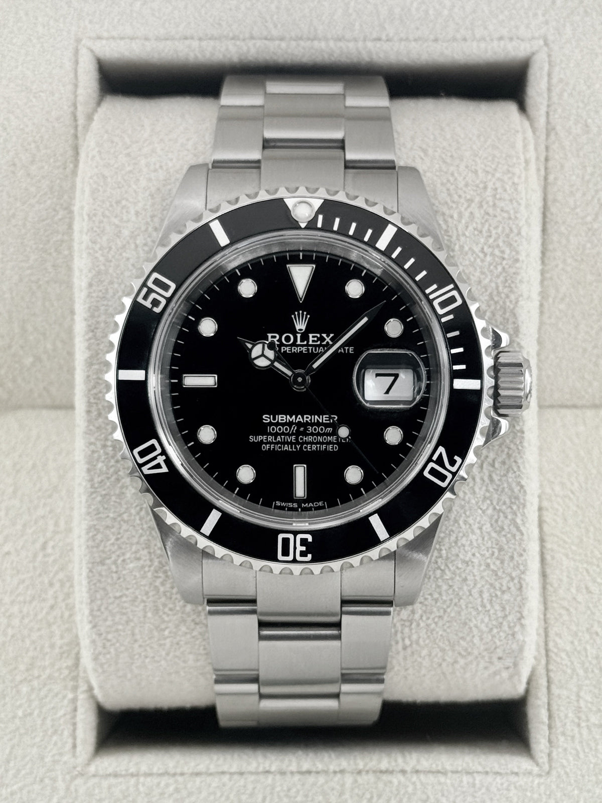 2023 CPO Rolex Submariner 40mm 16610 Stainless Steel Black Dial (CPO)