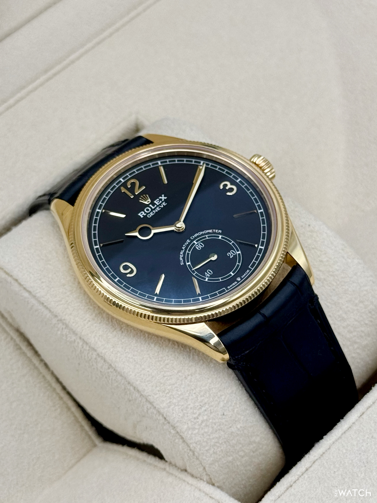 2024 Rolex 1908 39mm 52508 Yellow Gold Black Dial