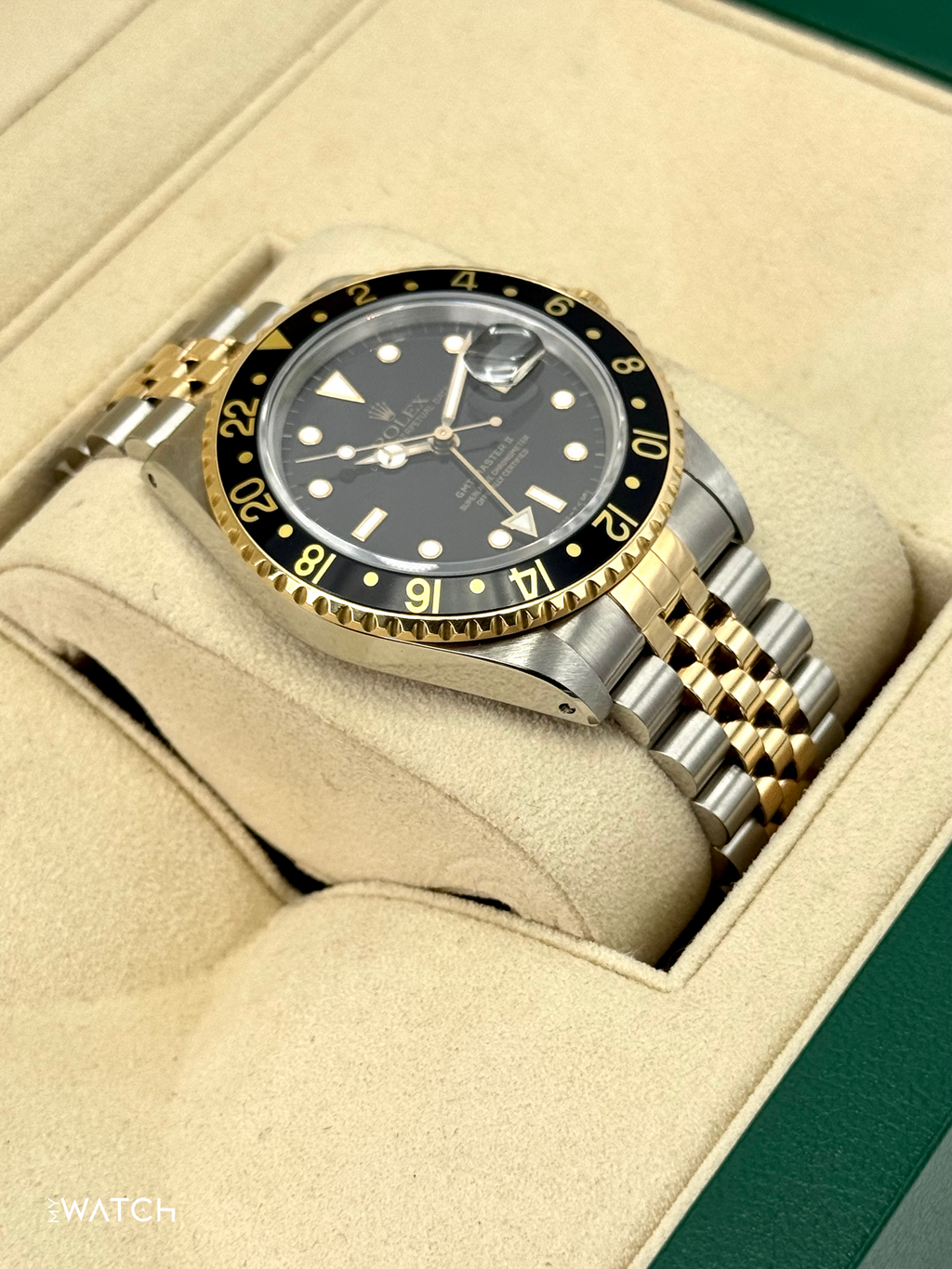 1988 Rolex GMT-Master II 40mm 16713 Two-Tone Jubilee Black Dial
