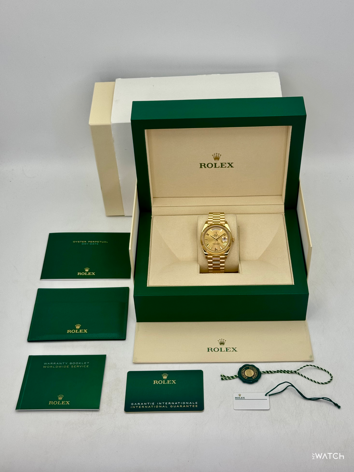 2021 Rolex Day-Date 40mm 228238 Presidential Yellow Gold Champagne Dial