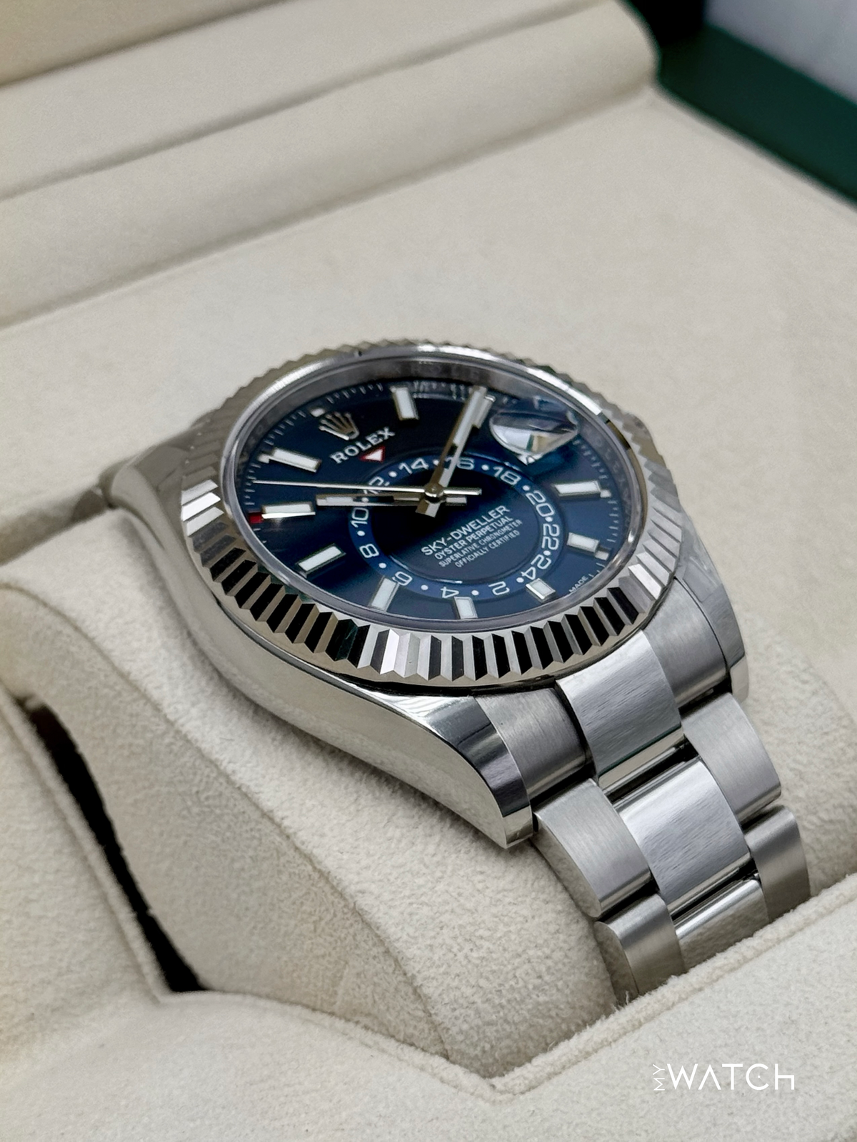 2022 Rolex Sky-Dweller 42mm 326934 Oyster Blue Dial