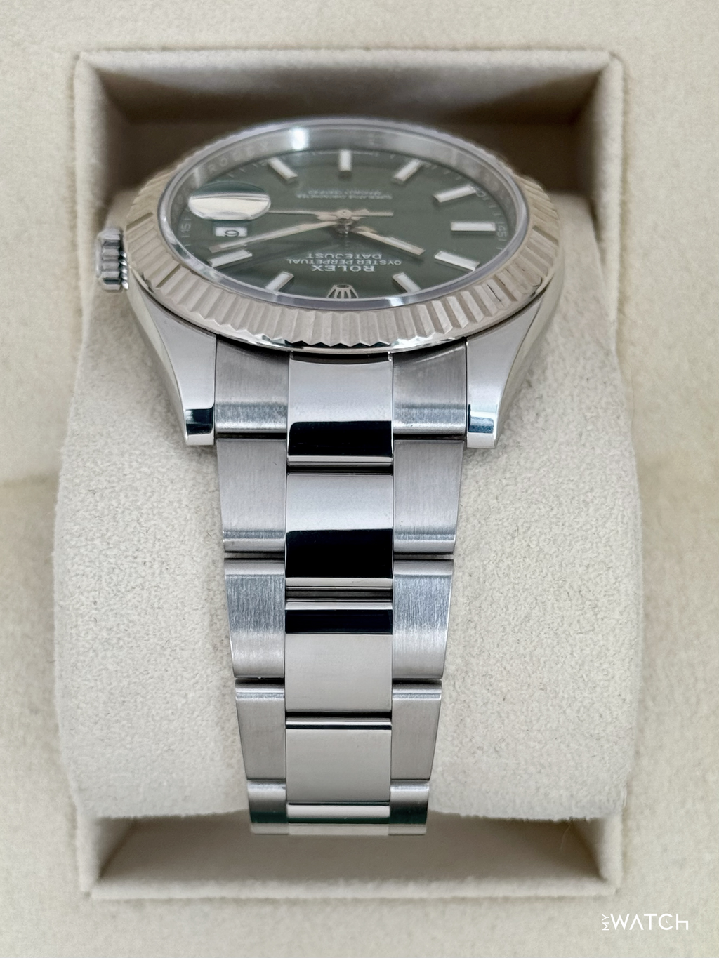 2023 Rolex Datejust 41mm 126334 Stainless Steel Oyster Mint Green Dial